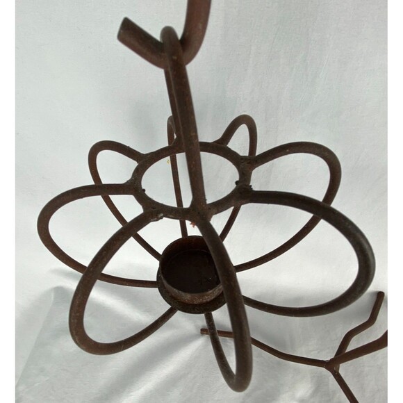 Metal Pumpkin 2 Votive Tea Light Candle Stand Holder Fall Havest 13.5" Decor - Picture 5 of 9